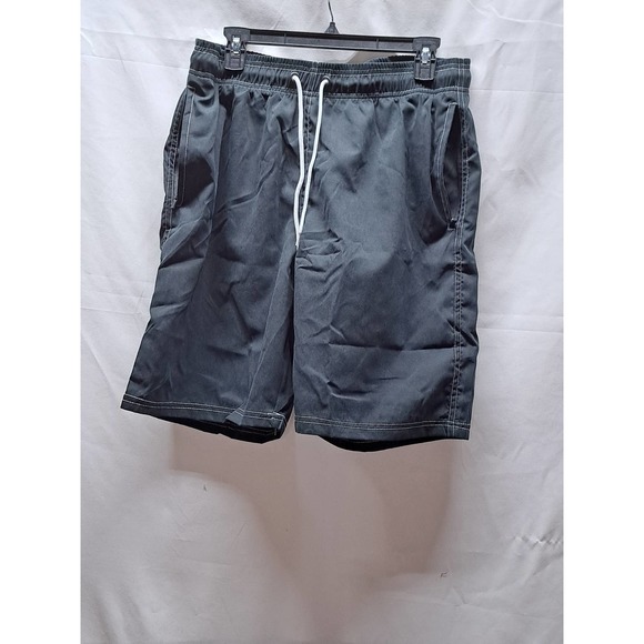 Silkworld Dark Blue w/White contrast stitching Swim trunks Large - Picture 1 of 6